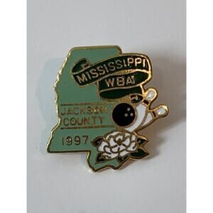 Mississippi WBA 1997 Jackson County Lapel Pin Women's‎ Bowling Association